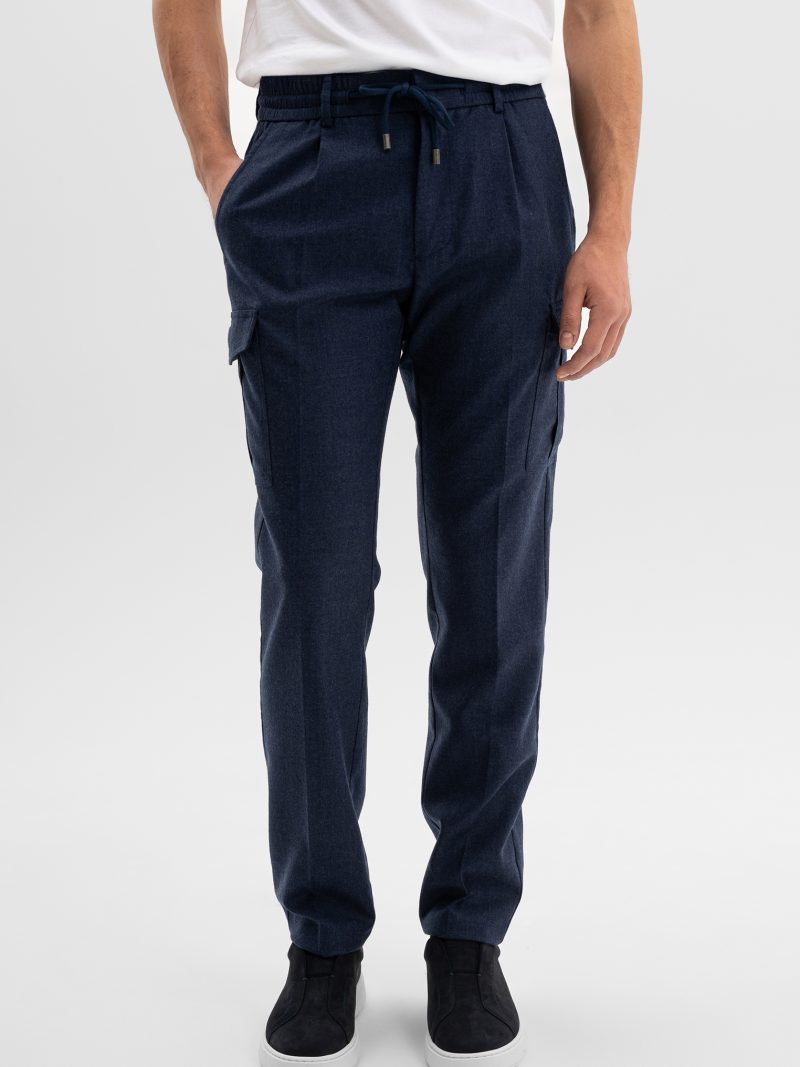 БРЮКИ КАРГО ИЗ ШЕРСТИ CORNELI